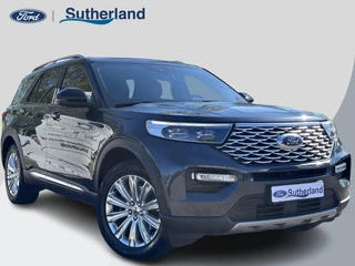 Ford Explorer 3.0 V6 EcoBoost PHEV Platinum 457pk | 7 persoons | Trekhaak | Panoramadak | BTW verrekenbaar | Adaptieve Cruise | Lederen bekleding | Stoelverwarming