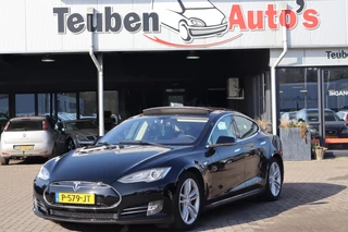 Hoofdafbeelding Tesla Model S Tesla Model S 85 Signature Performance 90% SOH, Panoramadak, Cruise control, Camera, Lederen interieur, Luchtvering