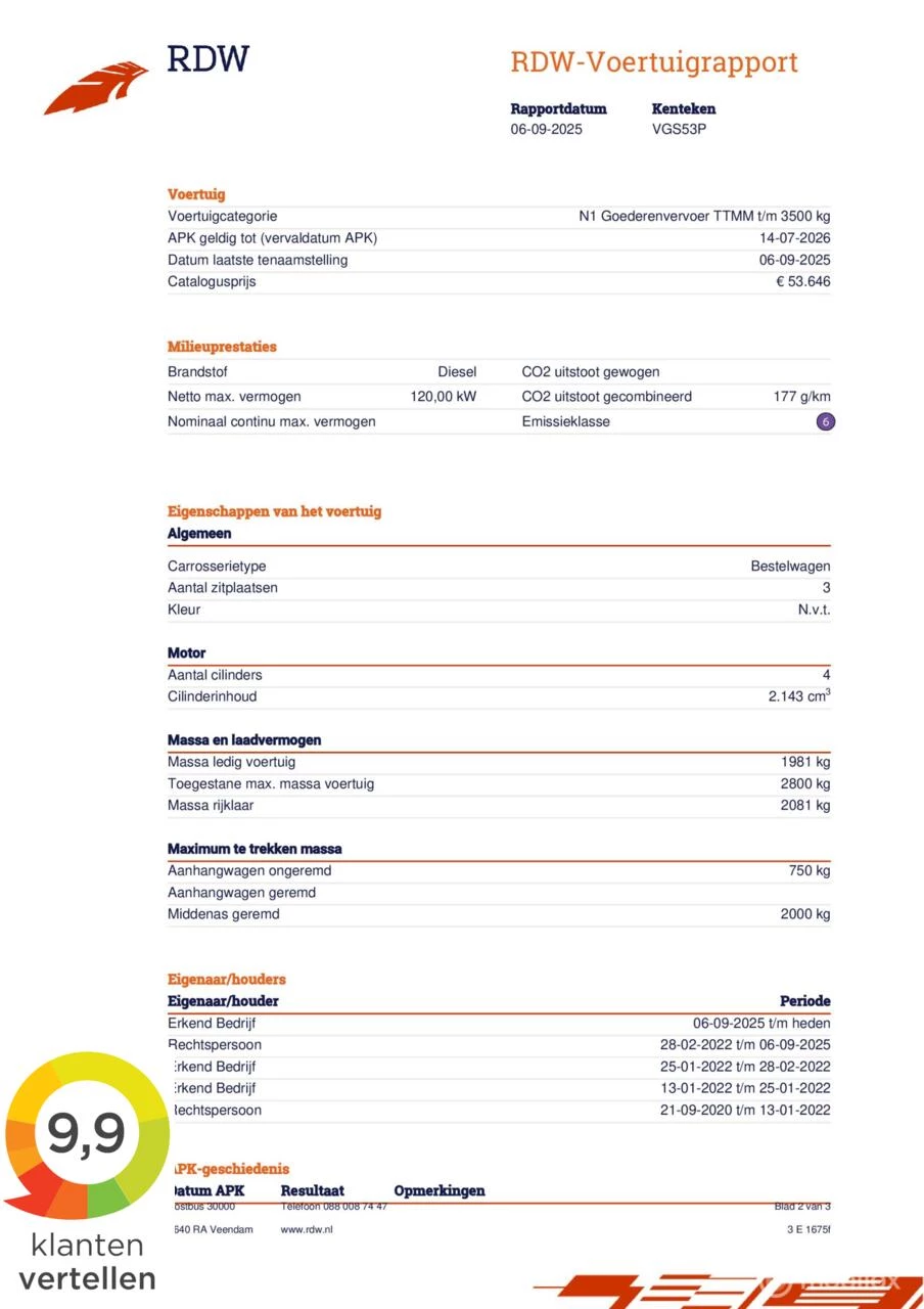 Hoofdafbeelding Mercedes-Benz Vito