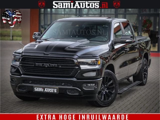 Dodge Ram 1500 Black Sport | Hemi 5.7 V8 | Luchtvering | 360 Camera | Panorama Dak | 4x4 Crew Cab | Dubbele cabine 5 persoons | Grijskenteken |