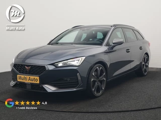 Hoofdafbeelding CUPRA Leon Sportstourer CUPRA Leon Sportstourer 1.4 e-Hybrid VZ Plug In Hybrid 245pk Dealer O.H PHEV | Adaptive Cruise | Camera | Keyless | Sportstoelen Verwarmd | Apple Carplay | Sfeerverlichting | Virtual | Navigatie | DAB+ | 19"L.M |