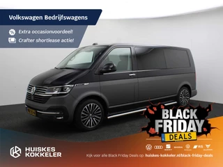 Volkswagen Transporter Dubbel Cabine 2.0 TDI 204pk DSG L2 Bulli * RIJKLAAR *  Trekhaak I 18'' Velgen I ACC I Camera