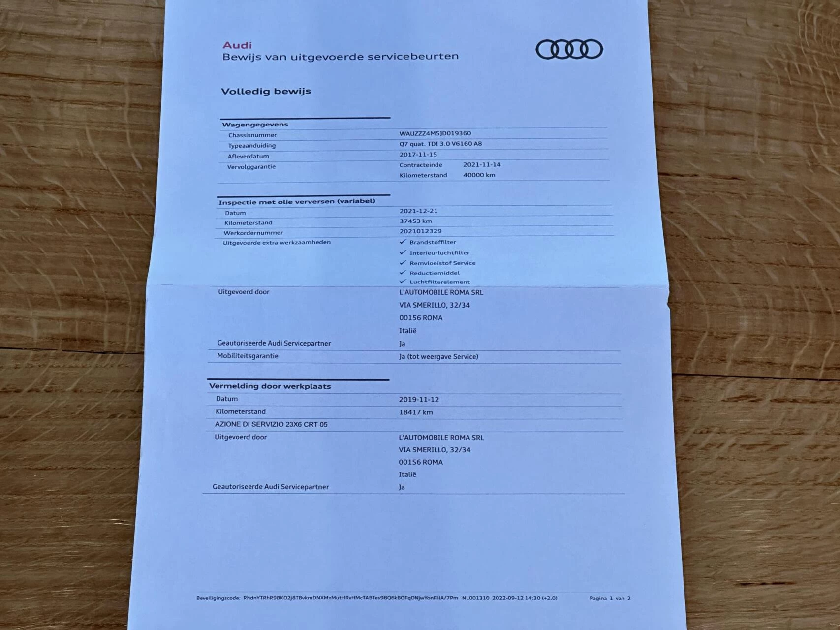 Hoofdafbeelding Audi Q7