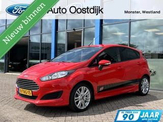 Ford Fiesta 1.0 EcoBoost Hot Hatch Edition 100PK NIEUWE DISTRIBUTIERIEM!! Airco Cruise Control ST-line look Navi Bleutooth 16" Lichmetalenvelgen Dealer Onderhouden *1ste Eigenaar*
