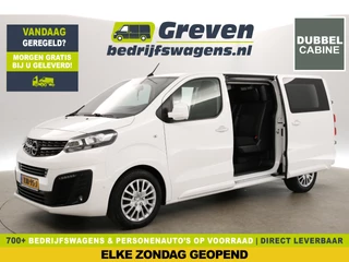 Opel Vivaro 2.0 CDTI L3H1 | DC | 5 Persoons | Automaat | 360° | Carplay | Head up Display | LED | 2xSchuifdeur | Airco | Navi | Trekhaak | 