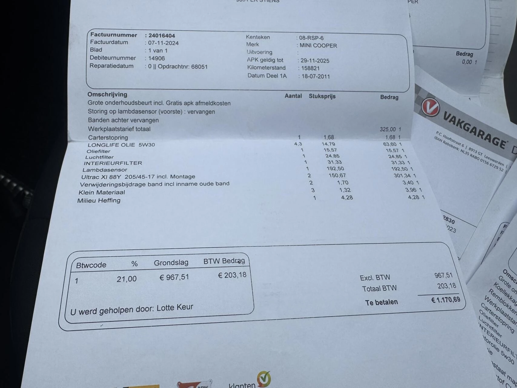 Hoofdafbeelding MINI Cooper