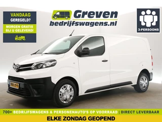 Toyota ProAce Worker 2.0 L2H1 145PK Airco Cruise Carplay 3 Persoons PDC Elektrpakket Schuifdeur