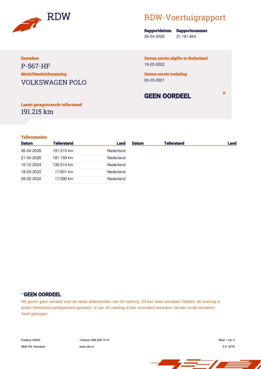 Hoofdafbeelding Volkswagen Polo