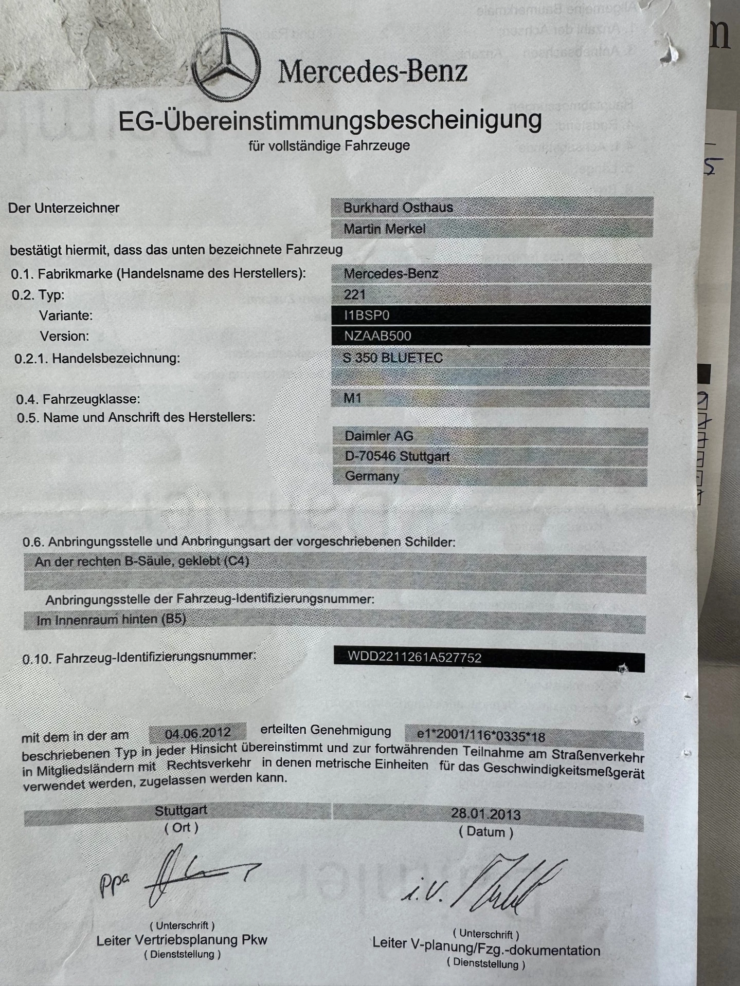 Hoofdafbeelding Mercedes-Benz S-Klasse