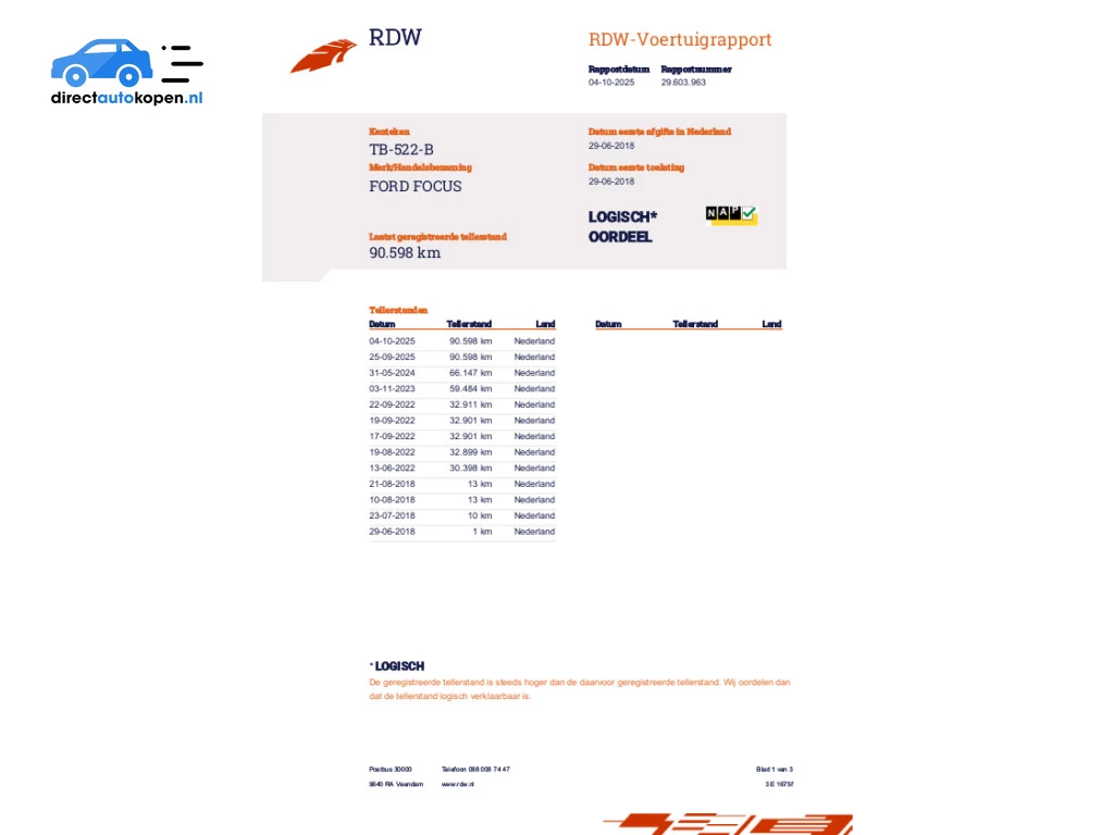 Hoofdafbeelding Ford Focus