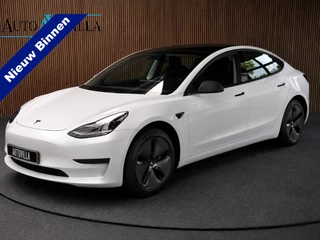 Tesla Model 3 RWD Plus 60 kWh SOH: 95.0% Panodak Full Self 3 Leer 360° ACC Climate Stuur- & Stoelverwarming voor & achter LM velgen PDC Elektr. achterklep Elektr. verst. stuurwiel Elektr. verstelb. stoelen Metallic lak  1e Eigenaar BTW auto