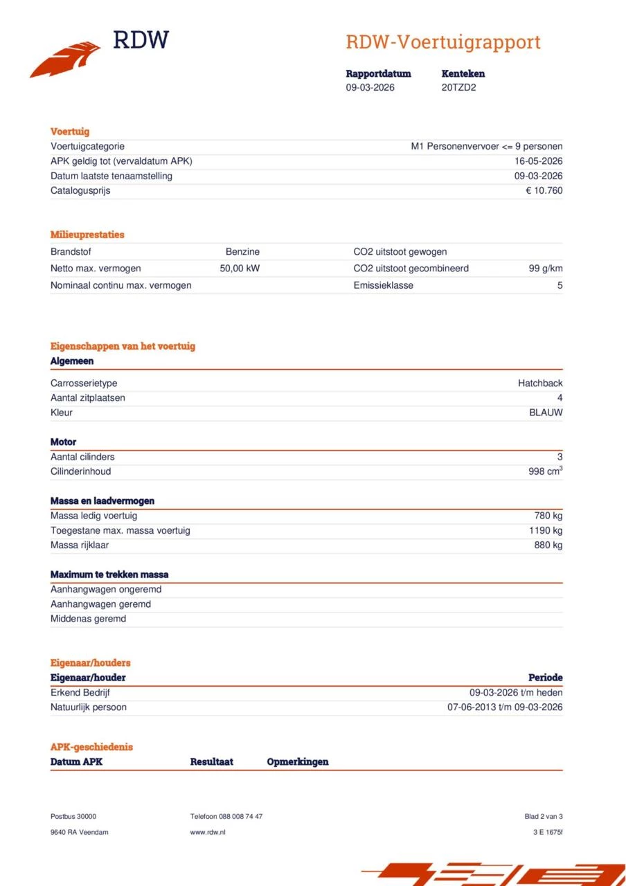 Hoofdafbeelding Peugeot 107