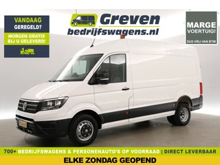 Volkswagen Crafter 50 2.0 TDI L3H3 | MARGE! | Dubbellucht | 3500kg Trekgew. | 177PK Trekhaak Airco 3 Persoons