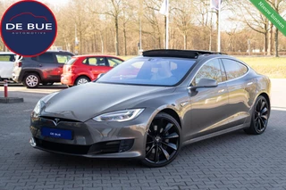 Hoofdafbeelding Tesla Model S Tesla Model S Facelift|Free SuperCharge|Panoramadak|BTW|21 inch Turbine|SOH 93|Leder|Titanium|Org. NL|2 eig.|Dealer Onderhouden