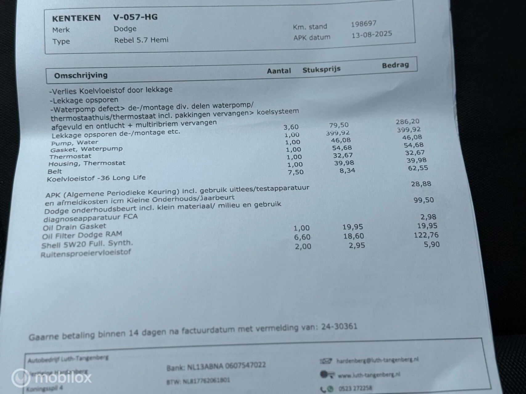 Hoofdafbeelding Dodge Ram 1500