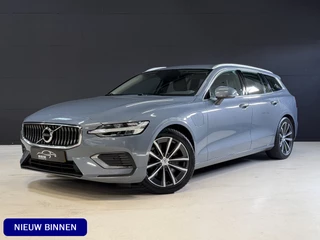 Volvo V60 2.0 T6 Plug-in hybrid AWD Essential Bright | Long Range accu | Leder | Elektr. trekhaak | Adaptive cruise | Verwarmbaar stuur/voorstoelen | Full LED | Carplay