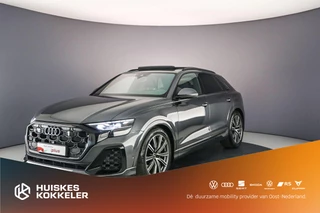 Hoofdafbeelding Audi Q8 Audi Q8 55 TFSI e Pro Line S | Pano | B&O | Head Up | 360Cam | Matrix | Trekhaak | 4-Wiel Besturing | S-Line | Parkeerassist |