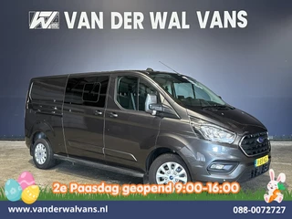 Ford Transit Custom 2.0 TDCI 170pk L2H1 Dubbele Cabine Euro6 Airco | 6-Zits | 2x zijdeur | Apple Carplay | LED | LM Velgen | Cruisecontrol Android Auto, Stoelverwarming, Verwarmde voorruit, Parkeersensoren, Sidebars