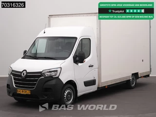 Renault Master 145PK Lowliner Bakwagen LED Navi Airco Cruise Euro6 Meubelbak Koffer Airco Cruise control