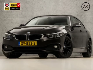 BMW 4 Serie Gran Coupé 418i High Executive Automaat (GROOT NAVI, CLIMATE, LEDER, SFEERVERLICHTING, STOELVERWARMING, SPORTSTOELEN, GETINT GLAS, PARKEERSENSOREN, CRUISE, NIEUWE APK, NIEUWSTAAT)