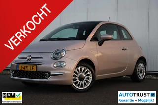 Fiat 500 1.0 Hybrid Star Bianco Stella Licht Roze Panoramadak 15 inch LMV Carplay Navigatie Airco Cruise Control