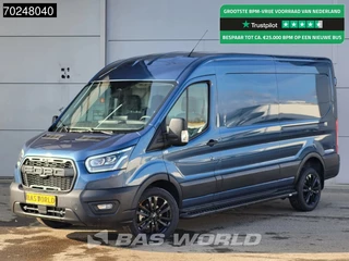 Ford Transit 165pk BPM VRIJ! Automaat Limited Raptor Grill Black Edition L3H2 New model! Xenon Airco Cruise CarPlay Camera Parkeersensoren Airco Cruise control