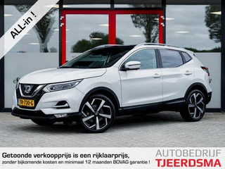 Nissan Qashqai 1.2 Tekna | 1e Eigenaar | Trekhaak | Bose HiFi Audio | Parelmoer White | Panoramadak | Stoelverwarming | Dode Hoek Detectie | 360 Camera | Navigatie | Climate Control | Cruise Control | Origineel Nederlands |