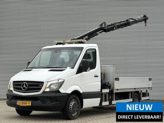 Mercedes-benz Sprinter 516 NGT Openlaadbak met kraan CNG Automaat