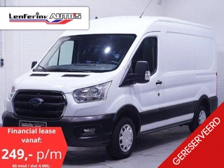 Ford Transit 2.0 TDCI 130 pk L2H2 Trend Navi, Trekhaak Cruise Control, PDC V+A, Apple Carplay, NAP, NL Auto, 3-Zits