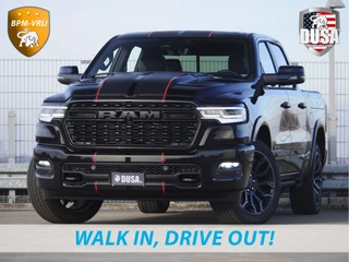 Dodge Ram 1500 | Limited | Night | 3.0L Twin-Turbo I6 | High Output | RAMBOX Passenger Display | 14,4 Touch Screen | Harman Kardon | INCL BPM-VOORDEEL Getoonde accessoires zijn verkrijgbaar tegen meerprijs