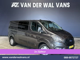 Ford Transit Custom 2.0 TDCI 170pk L2H1 Dubbele Cabine Euro6 Airco | 5-Zits | 2x Zijdeur | Camera | LED Apple Carplay, Android Auto, Cruisecontrol, Parkeersensoren, Stoelverwarming, Verwarmde voorruit 2800kg trekvermogen