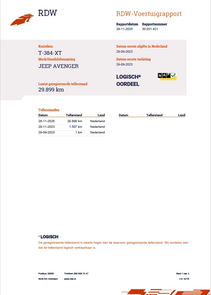 Hoofdafbeelding Jeep Avenger