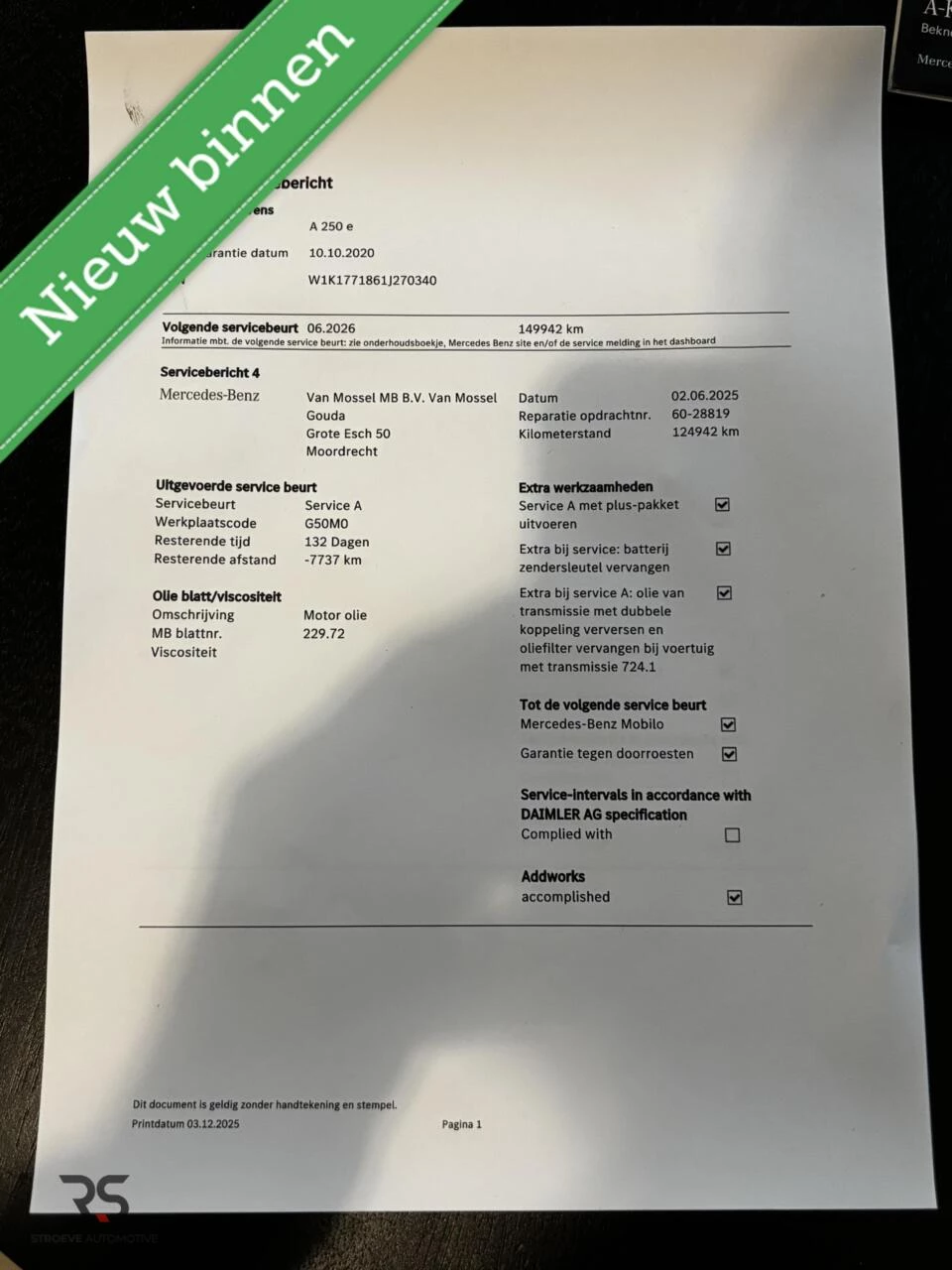 Hoofdafbeelding Mercedes-Benz A-Klasse