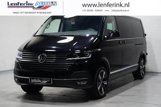 Volkswagen Transporter 2.0 TDI 204 pk DSG Highline Dubbel Cabine Navi Leder Duo Grijs, 2x Elek. Schuifdeur, Adapt. Cruise, LED, 5-Zits