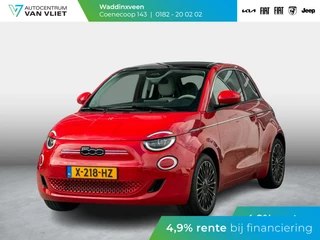 Fiat 500e 3+1 La Prima 42 kWh | Clima | Cruise | Leder | 17" | Priv Glass | Winter Pack | JBL Sound | BSM | Apple Carplay