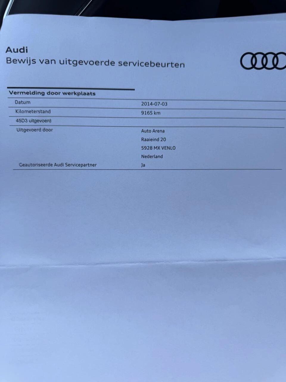 Hoofdafbeelding Audi A3
