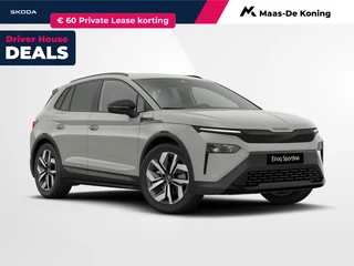 Škoda Elroq Sportline Elektromotor 150 kW/204 PK SUV | Steel Grey | 20 inch Vega Velgen | Private lease v.a. €481,- p/m | €1500,- inruilpremie