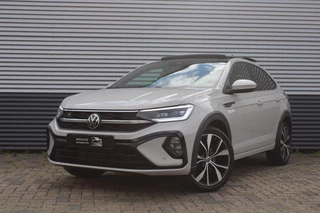 Hoofdafbeelding Volkswagen Taigo Volkswagen Taigo 1.5 TSI 3x R-Line | Panoramadak | IQ Light | Virtual cockpit | Ascot Grey | Navigatie | Apple carplay | Adaptive