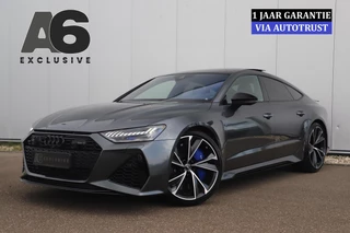 Audi RS7 4.0 TFSI RS 7 Sportback Quattro 600PK 1 Jaar Garantie 22 inch Ceramic B&O High End Alcantara Hemel Dynamic Plus Pack 4-wiel Sturing Softclose Stoelverkoeling Panoramadak Laser LED HUD 360 Camera Full Options! Nieuwstaat!