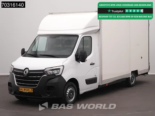 Renault Master 145PK Lowliner Bakwagen LED Navi Airco Cruise Camera Euro6 Meubelbak Koffer Verkoopwagen Pakketwagen Airco Cruise control