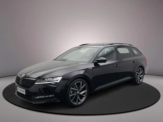 Skoda Superb Combi Sportline Business 1.5 TSI 150pk DSG Automaat Panoramadak, LED matrix koplampen, Adaptive cruise control, Achteruitrijcamera, Navigatie, Stuurwiel verwarmd