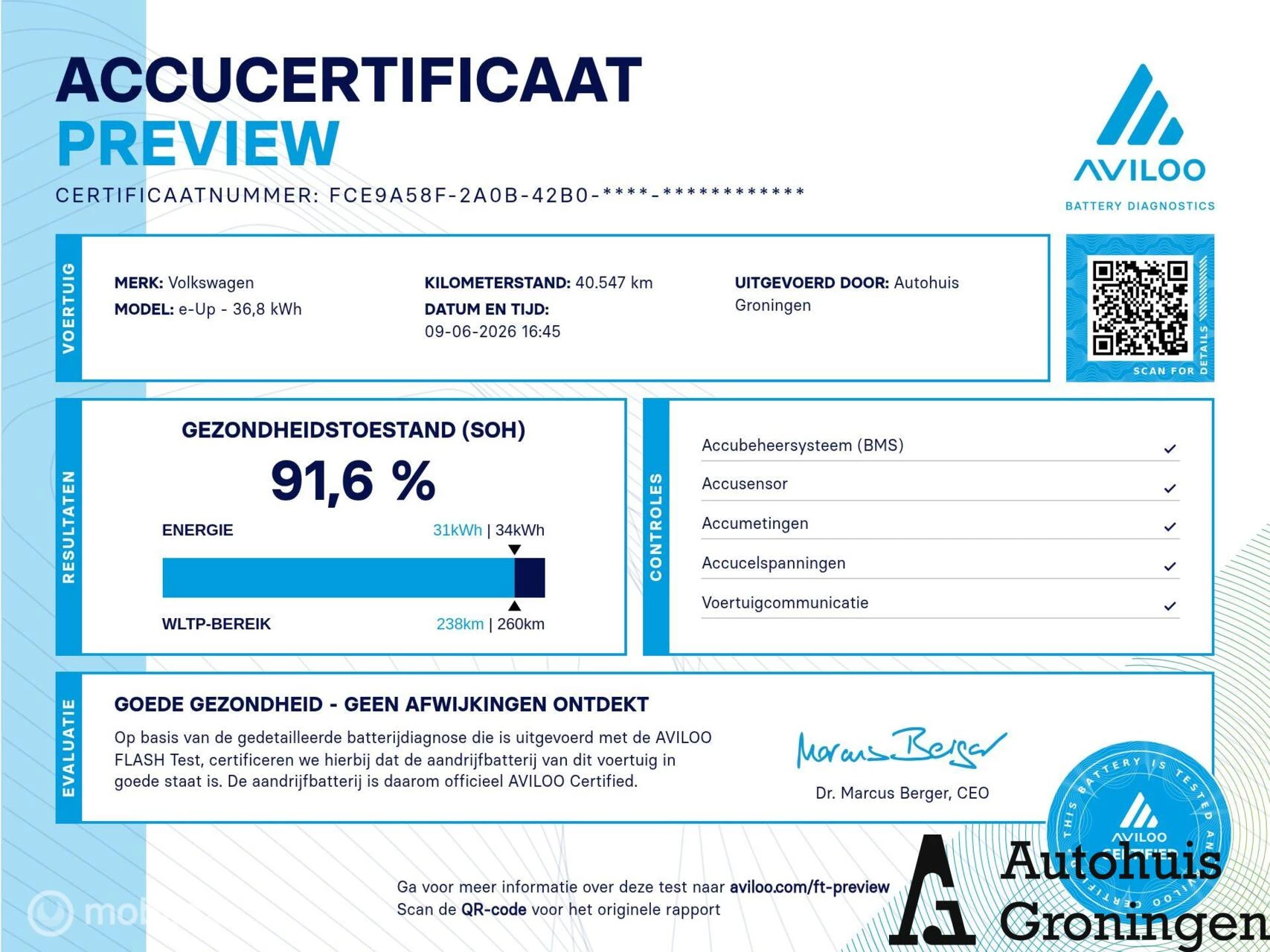 Hoofdafbeelding Volkswagen e-up!