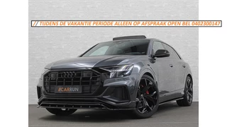Audi Q8 SQ8 4.0 V8 | RS-Stoelen | Panorama | Massage | Ventilatie | 23'' | B&O Sound | Trekhaak | Bovag Garantie | Carbon | Luchtvering | Black-Optic | Nw.Pr, 220733,=  | Memory | Leder | Matrix-LED | Carplay | 57800,= ex bpm en btw export | BTW Auto 81300,= ex btw.