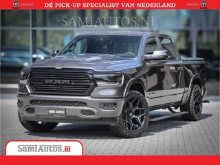 Dodge Ram 1500 Laramie Night 5,7 V8 402PK | Krachtige Hemi | Zeer Rijk Uitgevoerd | Comfortabele Dubbele Cabine met Royale 5 Zitplaatsen | BPM vrij | Nu Leverbaar uit Voorraad | Voorraad Nr 2371 - 2297