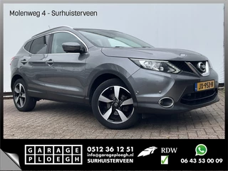 Nissan QASHQAI 1.2 Tekna Leer Pano.dak Trekhaak Nav/Cruise 360Cam Stoelverw NL-Auto!