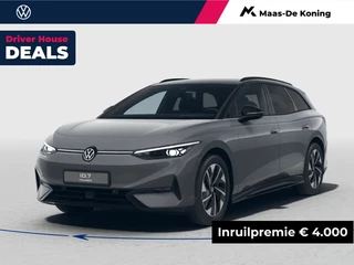 Volkswagen ID.7 Tourer Pro Limited Edition 77 kWh accu 286 PK · Draadloze telefoonlader · 360 camera · verwarmde voorstoelen · Prijs is inclusief inruilpremie ·