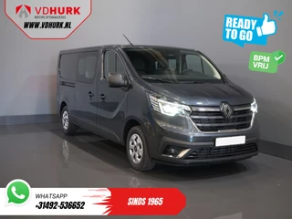 Renault Trafic 2.0 dCi 130 pk L2 BPM VRIJ! DC Dubbel Cabine LED/ 2xSchuifdeur/ Navi/ Carplay/ Camera/ PDC/ Cruise
