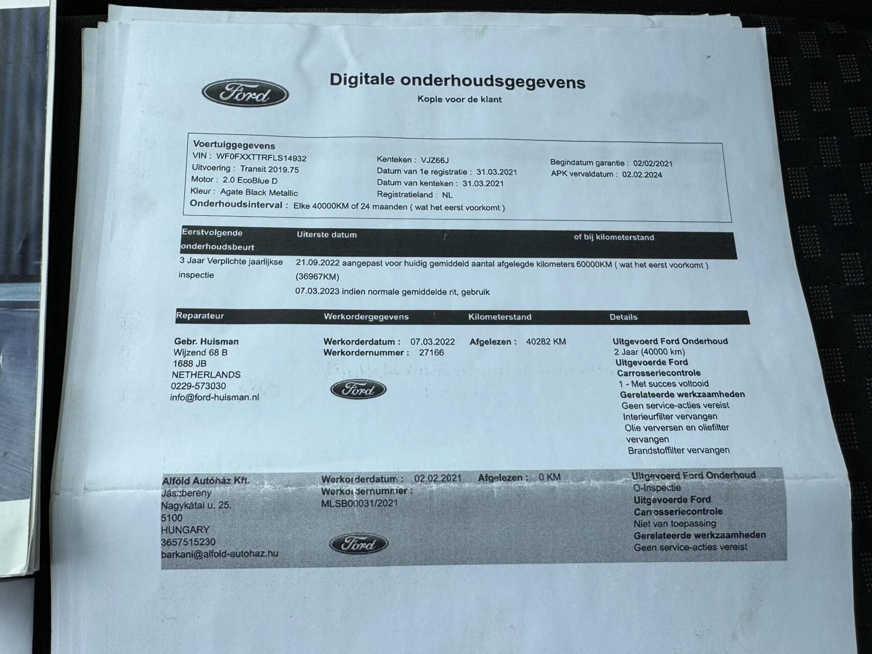 Hoofdafbeelding Ford Transit