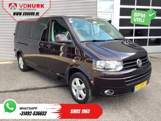Volkswagen Transporter 2.0 TDI 140 pk DSG Aut. L2 Dubbel Cabine DC EXPORT 2.5t Trekverm./ Cruise/ Airco/ PDC V+A/ LMV