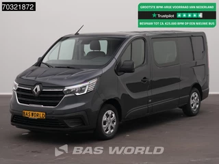 Renault Trafic 130pk Dubbel Cabine L2H1 Navi Airco Cruise Camera Parkeersensoren v+a Euro6 L2 DC Doka Mixto Airco Cruise control